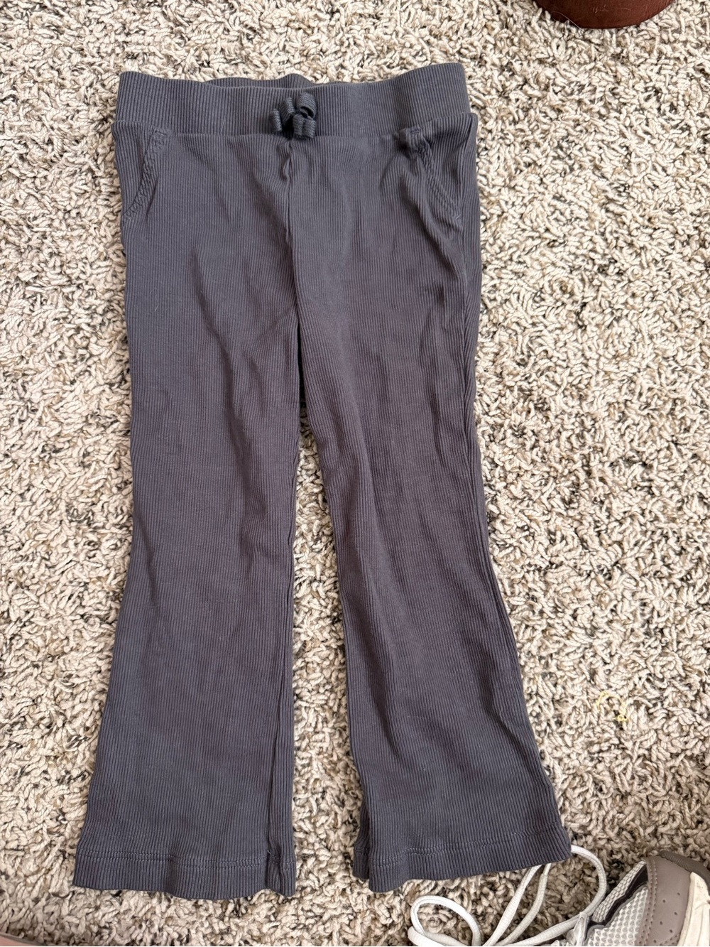 Carter's Charcoal Ribbed Flare Knit Pants